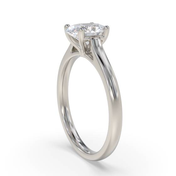 Oval Diamond Engagement Ring
