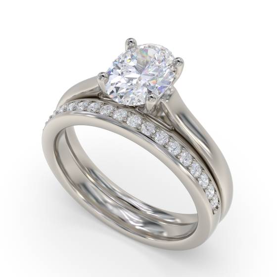 Oval Diamond Engagement Ring